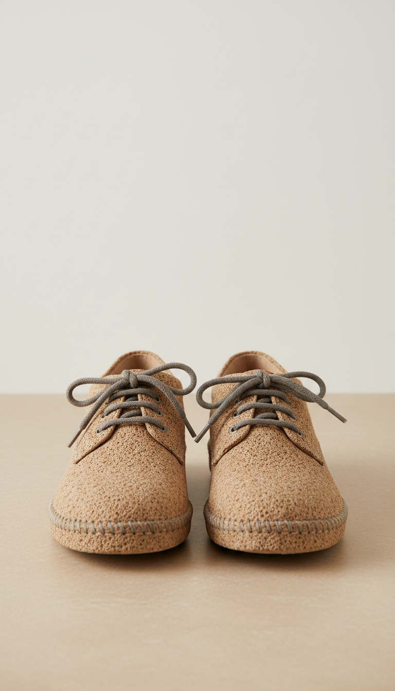 Warm Stone Lace-Up Low-Top Shoe